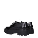 Black Leather Oxfords And Derbies