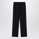 Saint Laurent High-waisted blue wool pants