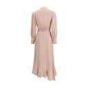 Silk charmeuse wrap Dress
