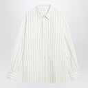 Saint Laurent White striped Cassandre shirt in cotton