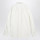 Saint Laurent White striped Cassandre shirt in cotton