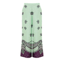 Green Silk Pant