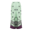 Green Silk Pant