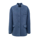 Light Blue Wool Jackets & Coat