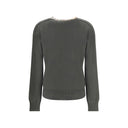 Wool Pullover with Check