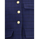 Boxy Jacket in wool plaid