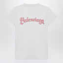 Balenciaga White T-shirt with logo prints