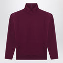 Saint Laurent Boxy purple cotton sweater