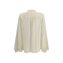 Silk georgette and lace Blouse