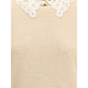 Lace collar Sweater