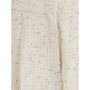 Buttoned fabric Pants
