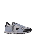 Gray Fabric Athletic Sneakers