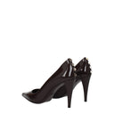 Brown Leather High Heel Pumps