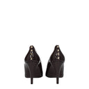 Brown Leather High Heel Pumps