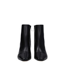 Black Leather Ankle Boots