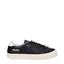 Black Leather Low Tops