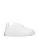 White Leather Low Tops