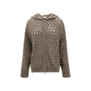 Perforated wool Cardigan