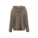 Perforated wool Cardigan