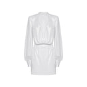 Abelia Laminated Mini Dress