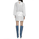 Abelia Laminated Mini Dress