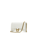 White Leather Shoulder Bag