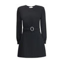 Sablè mini Dress with cut nude back