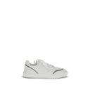 Leather Sneakers with Shiny Details