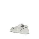 Leather Sneakers with Shiny Details