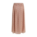 Half circle Skirt with foliage print