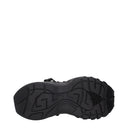 Black Leather Athletic Sneakers