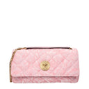 Pink Fabric Shoulder Bags