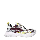 Red Fabric Athletic Sneakers