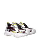 Red Fabric Athletic Sneakers