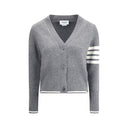 Virgin wool Cardigan with embrodery geese