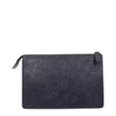 Blue Leather Clutch Bags