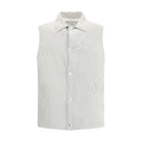 Padded leather Vest