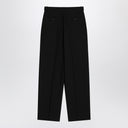 Pantalones Lilas de The Row en lana y lino negros