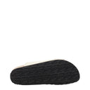Beige Leather Slippers Sandals