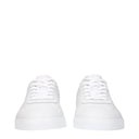 White Leather Low Tops