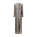 Striped long Dress with sequins
