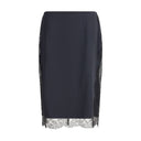 Satin Skirt with lace details