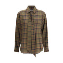 Cassandre check lavallière Shirt