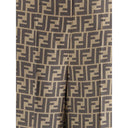 Monogram pattern silk Pants