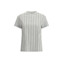 Striped T-Shirt with mini sequins