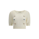 Short sleeve mohair Sweater