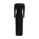 Embellished velvet midi Dress