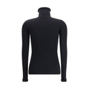 Wool Sweater with ruffled collar