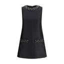 Taffeta embellished trim short Dress