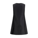 Taffeta embellished trim short Dress